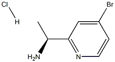 (S)-1-(4-bromopyridin-2-yl)ethan-1-amine hydrochloride Structure