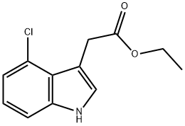 Ethyl 2-(4-chloro-1H-indol-3-yl)acetate Structure