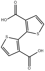 [2,2'-bithiophene]-3,3'-dicarboxylic acid 구조식 이미지