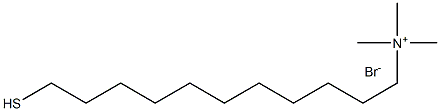 (11-Mercaptoundecyl)trimethylammonium bromide Structure