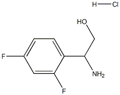 2-AMINO-2-(2,4-DIFLUOROPHENYL)ETHAN-1-OL HYDROCHLORIDE Structure