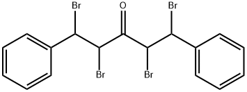 1,5-DIPHENYL-1,2,4,5-TETRABROMO-3-PENTANONE Structure