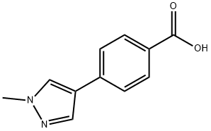 4-(1-methyl-1H-pyrazol-4-yl)benzoic acid 구조식 이미지