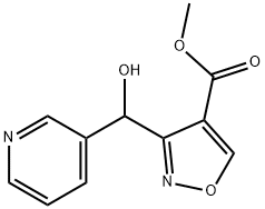 Methyl 3-[Hydroxy(3-pyridyl)methyl]isoxazole-4-carboxylate 구조식 이미지