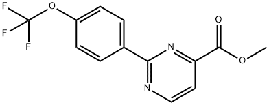 Methyl 2-[4-(Trifluoromethoxy)phenyl]pyrimidine-4-carboxylate 구조식 이미지