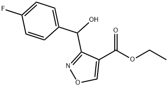 Ethyl 3-[(4-Fluorophenyl)(hydroxy)methyl]isoxazole-4-carboxylate Structure