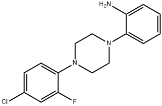 2-[4-(4-Chloro-2-fluorophenyl)-1-piperazinyl]aniline 구조식 이미지