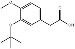 2-[3-(tert-Butoxy)-4-methoxyphenyl]acetic Acid 구조식 이미지