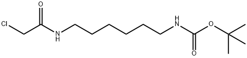 tert-butyl (6-(2-chloroacetamido)hexyl)carbamate 구조식 이미지