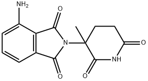 4-amino-2-(3-methyl-2,6-dioxo-piperidin-3-yl)-isoindole-1,3-dione 구조식 이미지