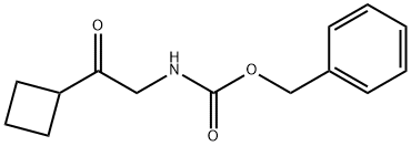 Carbamic acid, N-(2-cyclobutyl-2-oxoethyl)-, phenylmethyl ester Structure