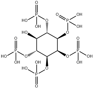 myo-Inositol 1,2,3,4,6-pentakis-phosphate 구조식 이미지