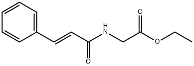 ethyl 2-cinnamamidoacetate Structure