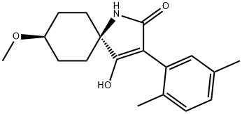 cis-3-(2,5-Dimethylphenyl)-4-hydroxy-8-methoxy-1-azaspiro[4.5]dec-3-en-2-one Structure