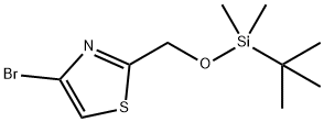 4-bromo-2-((tert-butyldimethylsilyloxy)methyl)thiazole Structure