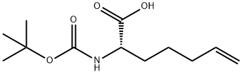 (S)-N-Boc-2-(4'-펜테닐)글리신 구조식 이미지