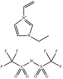 1-vinyl-3-ethylimidazolium  bis(trifluoroethylimidazolium sulfonyl)imide
 Structure