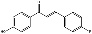 2-Propen-1-one, 3-(4-fluorophenyl)-1-(4-hydroxyphenyl)-, (2E)- 구조식 이미지
