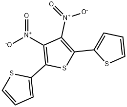 2,5-bis(2-thienyl)-3,4-dinitrothiophene 구조식 이미지