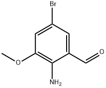 Benzaldehyde, 2-amino-5-bromo-3-methoxy- Structure