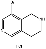 8-bromo-1,2,3,4-tetrahydro-2,6-naphthyridine dihydrochloride Structure