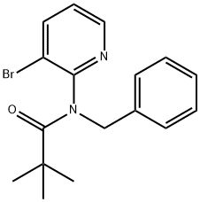 N-benzyl-N-(3-bromopyridin-2-yl)pivalamide 구조식 이미지