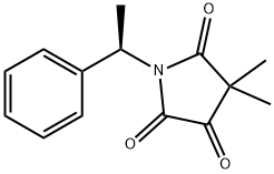 4,4-dimethyl-1-[(1R)-1-phenylethyl]pyrrolidine-2,3,5-trione Structure