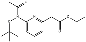 ethyl 2-{6-[(tert-butoxy)-N-methylcarbonylamino]-2-pyridyl}acetate Structure