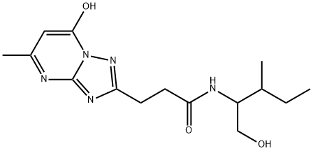 N-(1-hydroxy-3-methylpentan-2-yl)-3-(7-hydroxy-5-methyl-[1,2,4]triazolo[1,5-a]pyrimidin-2-yl)propanamide Structure