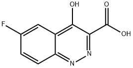 6-Fluoro-4-oxo-1,4-dihydrocinnoline-3-carboxylic acid Structure