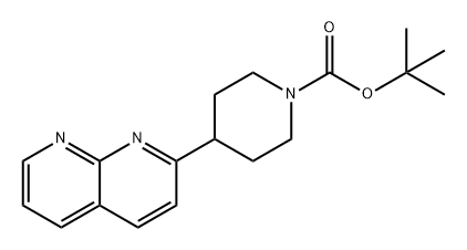 tert-부틸4-(1,8-나프티리딘-2-일)피페리딘-1-카르복실레이트 구조식 이미지