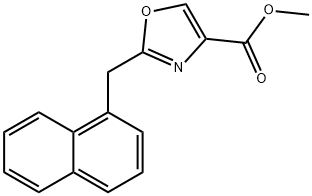 Methyl 2-(1-Naphthylmethyl)oxazole-4-carboxylate Structure