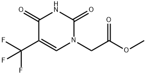 5-Trifluoromethyluracil-1-yl acetic acid methyl ester 구조식 이미지