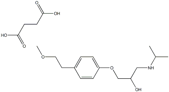 Metoprolol (succinate) Structure