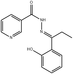 (E)-N'-(1-(2-hydroxyphenyl)propylidene)nicotinohydrazide 구조식 이미지