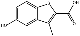 5-hydroxy-3-methylbenzo[b]thiophene-2-carboxylic acid 구조식 이미지