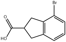 4-bromo-2,3-dihydro-1H-indene-2-carboxylic acid 구조식 이미지