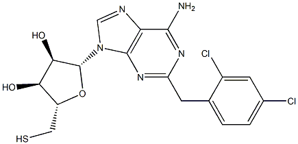 2-(2,4-Dichlorobenzyl)thioadenosine Structure