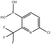 (6-chloro-2-(trifluoromethyl)pyridin-3-yl)boronic acid Structure