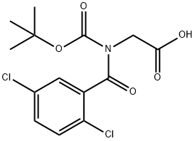 N-Boc-N-(2,5-dichlorobenzoyl)glycine Structure