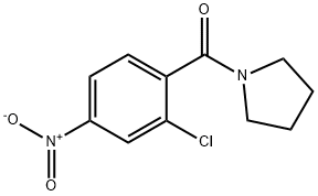 (2-chloro-4-nitrophenyl)-1-pyrrolidinylMethanone 구조식 이미지