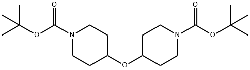 di-tert-butyl 4,4'-oxybis(piperidine-1-carboxylate) 구조식 이미지