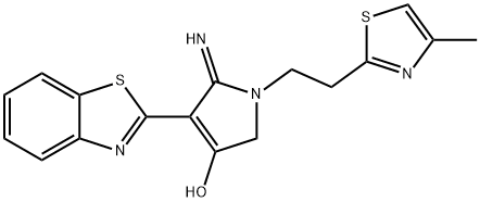 4-(benzo[d]thiazol-2-yl)-5-imino-1-(2-(4-methylthiazol-2-yl)ethyl)-2,5-dihydro-1H-pyrrol-3-ol Structure