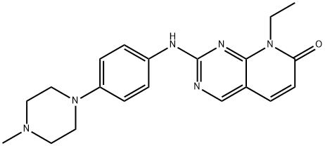 8-Ethyl-2-[[4-(4-methylpiperazin-1-yl)phenyl]amino]-8H-pyrido[2,3-d]pyrimidin-7-one Structure