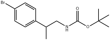 tert-butyl 2-(4-bromophenyl)propylcarbamate Structure
