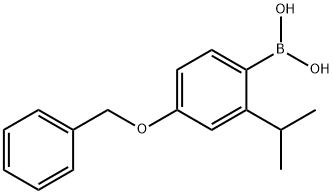 4-Benzyloxy-2-isopropylphenylboronic acid 구조식 이미지