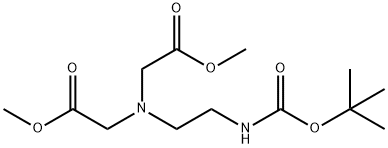 Dimethyl 2,2'-((2-((Tert-Butoxycarbonyl)Amino)Ethyl)Azanediyl)Diacetate Structure
