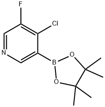 4-Chloro-5-fluoropyridine-3-boronic acid pinacol ester Structure