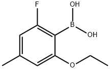 2-Ethoxy-6-fluoro-4-methylphenylboronic aicd Structure