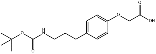 2-[4-[3-(Boc-amino)propyl]phenoxy]acetic acid 구조식 이미지